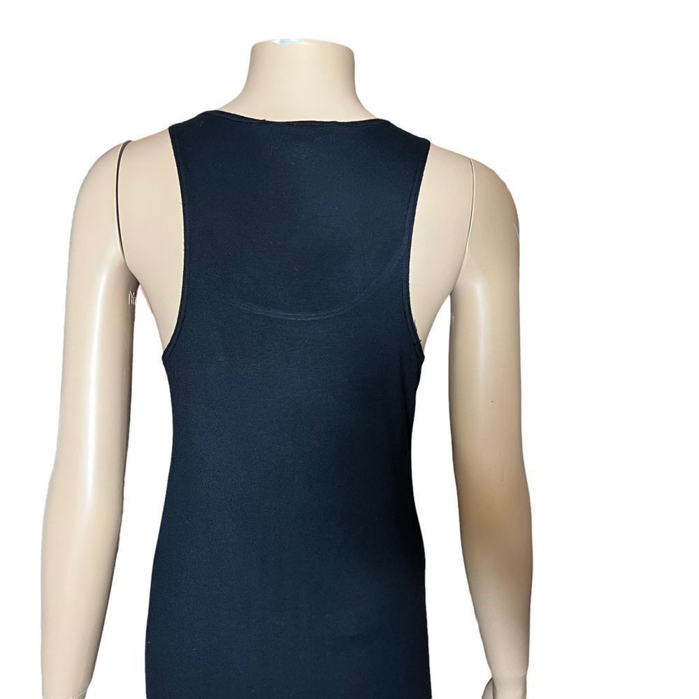Kova & T Jessie Dress Black Maxi Tank Bodycon Racerback Stretch Size S (34) - Picture 8 of 12